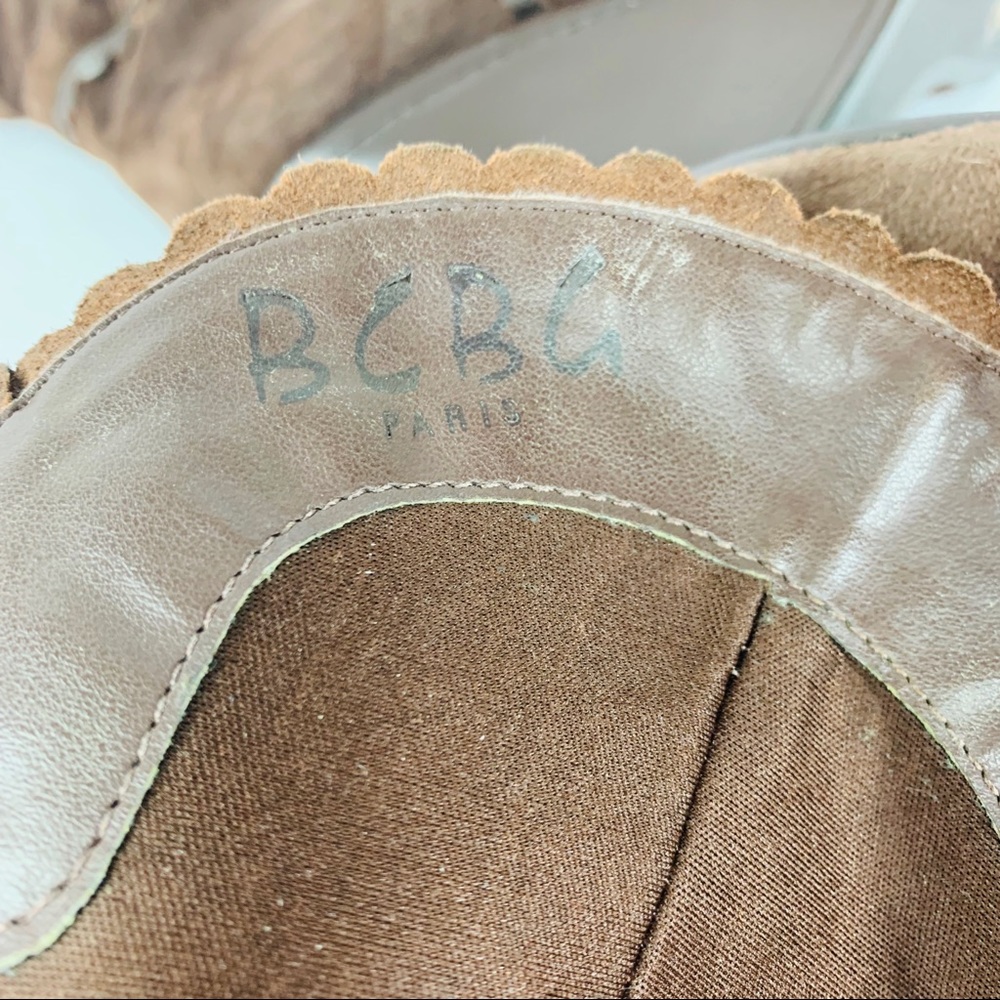 Vintage BCBG / Brown Suede Wedge Boot - Picture 8 of 8